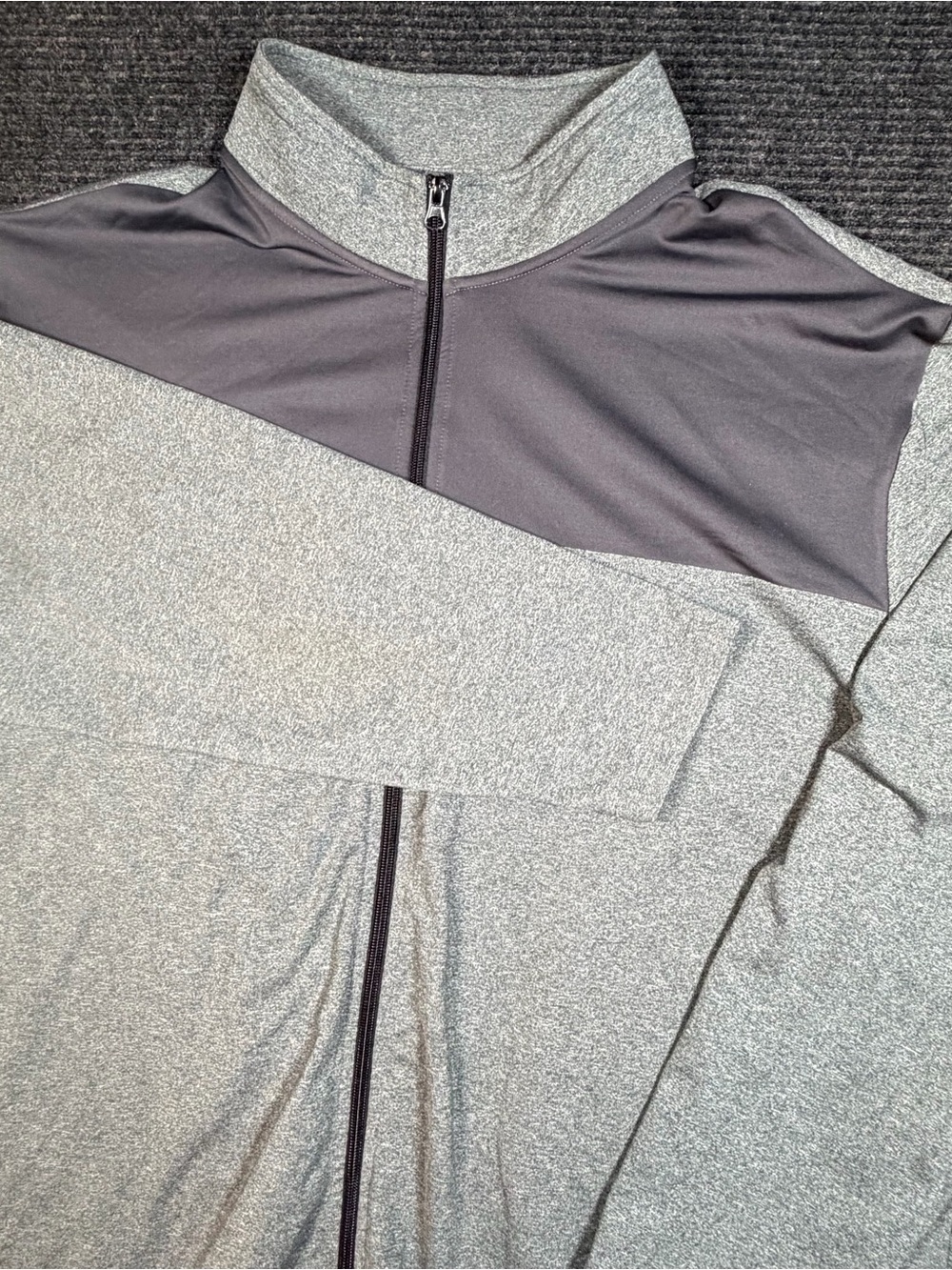 Men’s Adidas Grey Heather Zip-Front Active Jacket 3XL